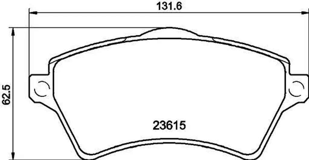 Jeu de plaquettes de frein à disque pour Freelander L314 HELLA 355 009-761