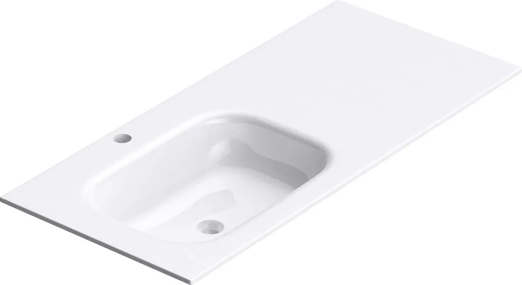 Lavabo à encastrer Colossum04 doporro 100cm blanc rectangulaire luxe