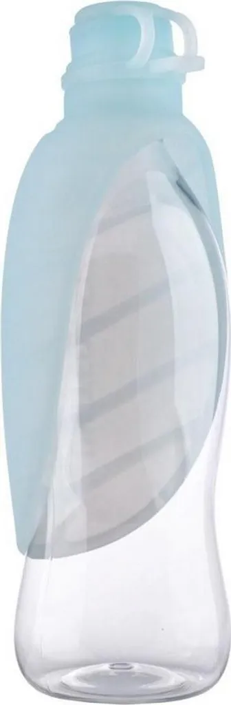 United Pets Leaf - Abbeveratoio portatile per cani in silicone blu, design italiano. Abbeveratoio da viaggio --