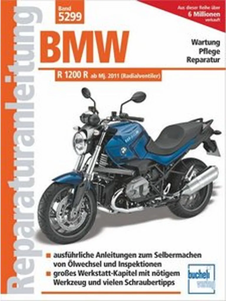 Manuel BMW R 1200 R avec schémas électriques et couples de serrage