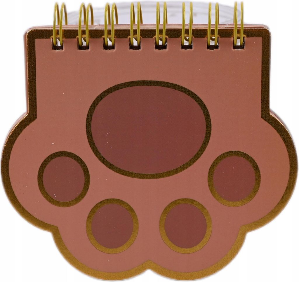 Mini Notizbuch C7 für Kinder - Süßes Pfoten Motiv Tagebuch - Kleines Heft für Notizen - Geschenk
