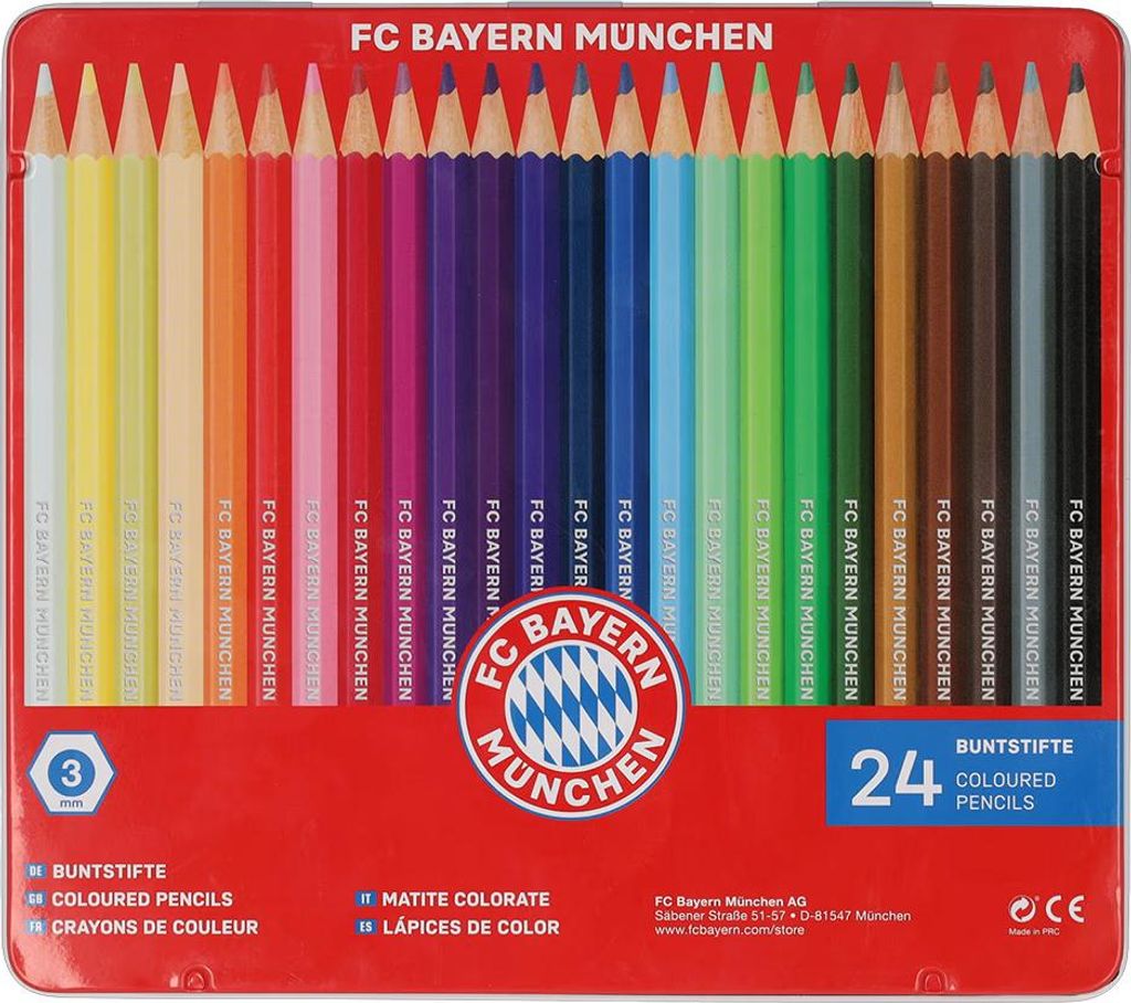 FC Bayern 34536 Set di 24 matite colorate Immagine del prodotto 