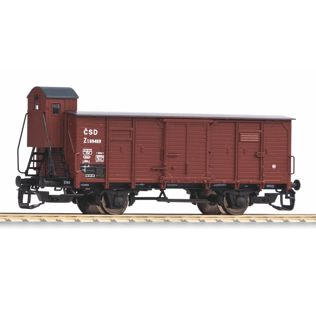 Wagon de marchandises G02 ČSD Époque III Piko 47763 avec guérite