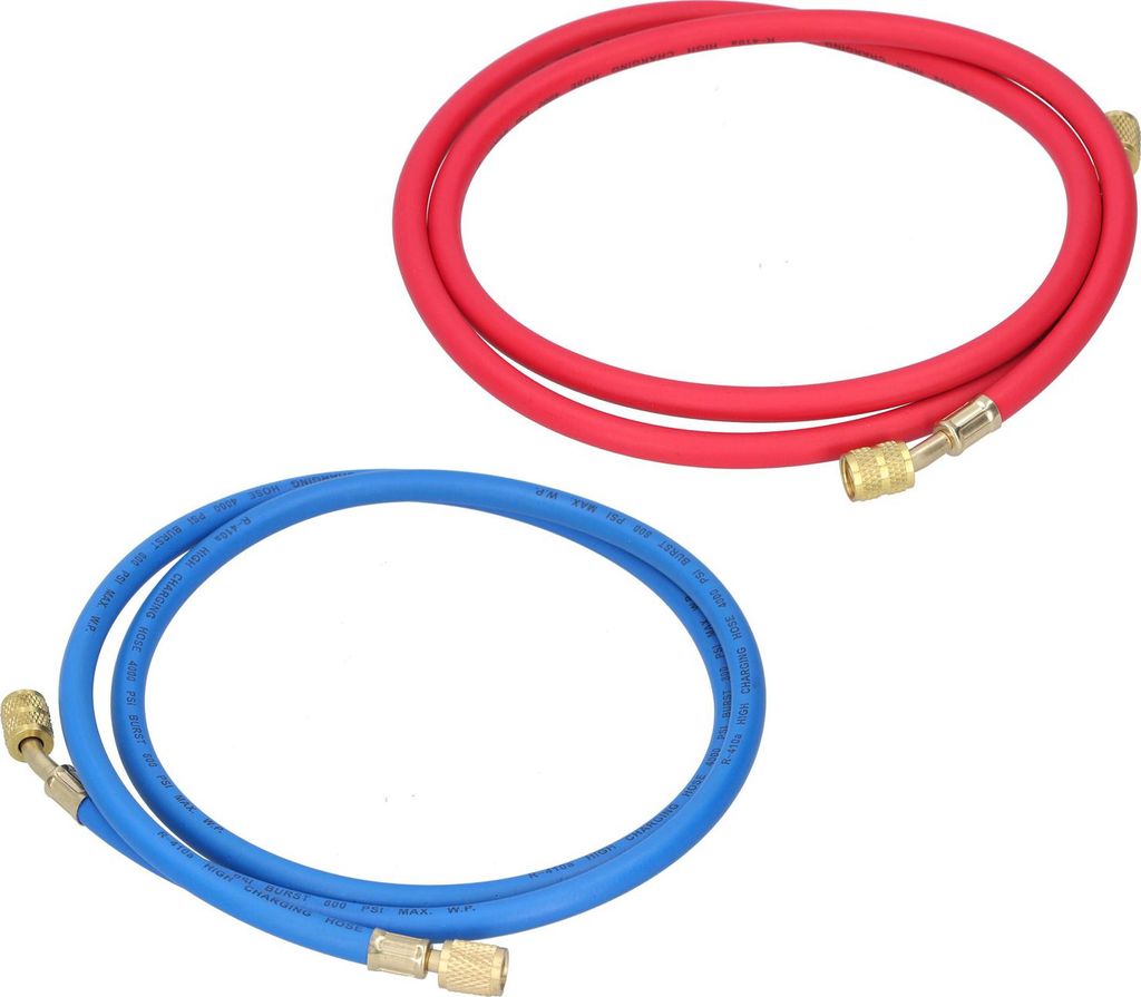 Kältemittel-Ladeschlauch Fluorid Hinzufügen von Rohr Auto Klimaanlage Reparatur Werkzeug AutozubehörFür R410 2Pcs 1.5m