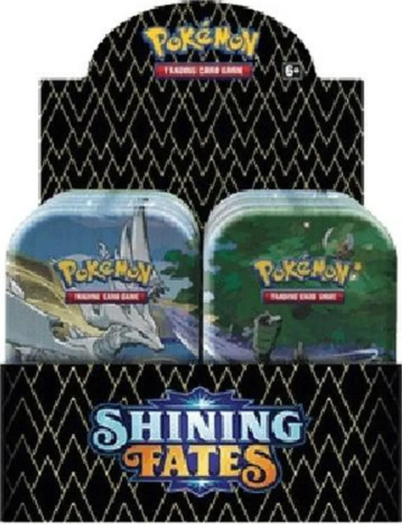 Mini Tin Display Pokémon Shining Fates : Set de 10 Boîtes de Boosters