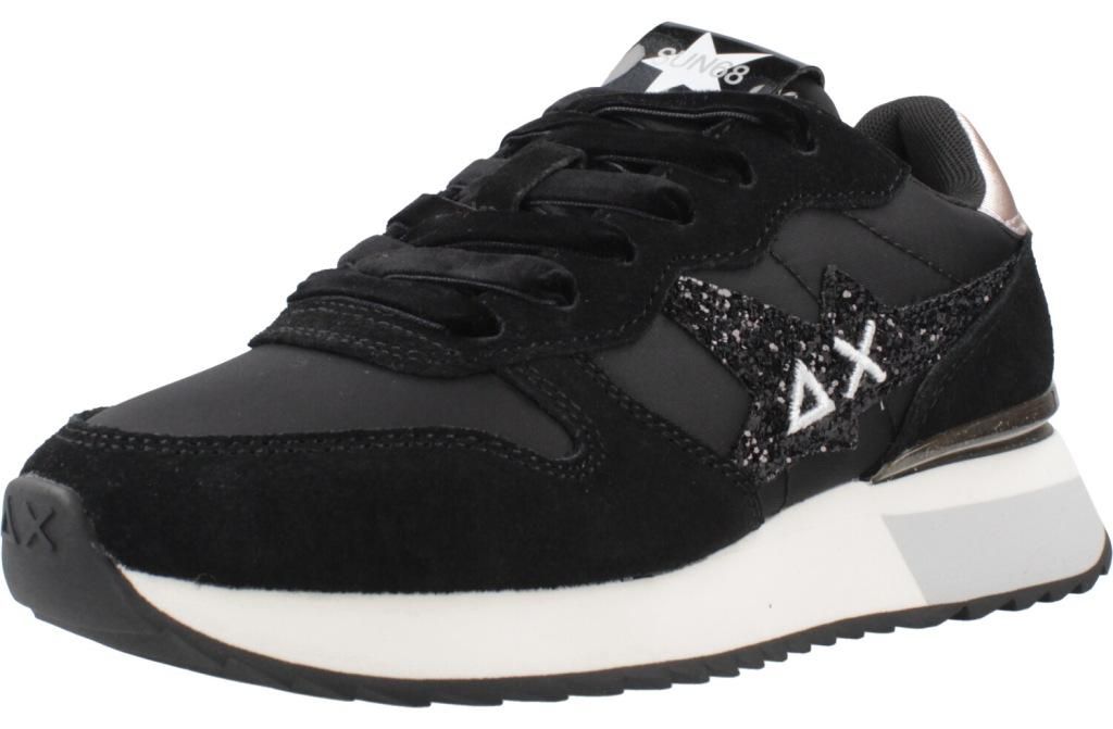 SUN68 STARGIRL GLITTER LOGO Schwarz