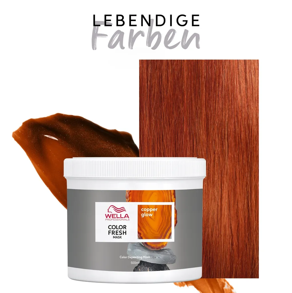 Wella Color Fresh Copper Glow 500 ml - maschera colorata - 4