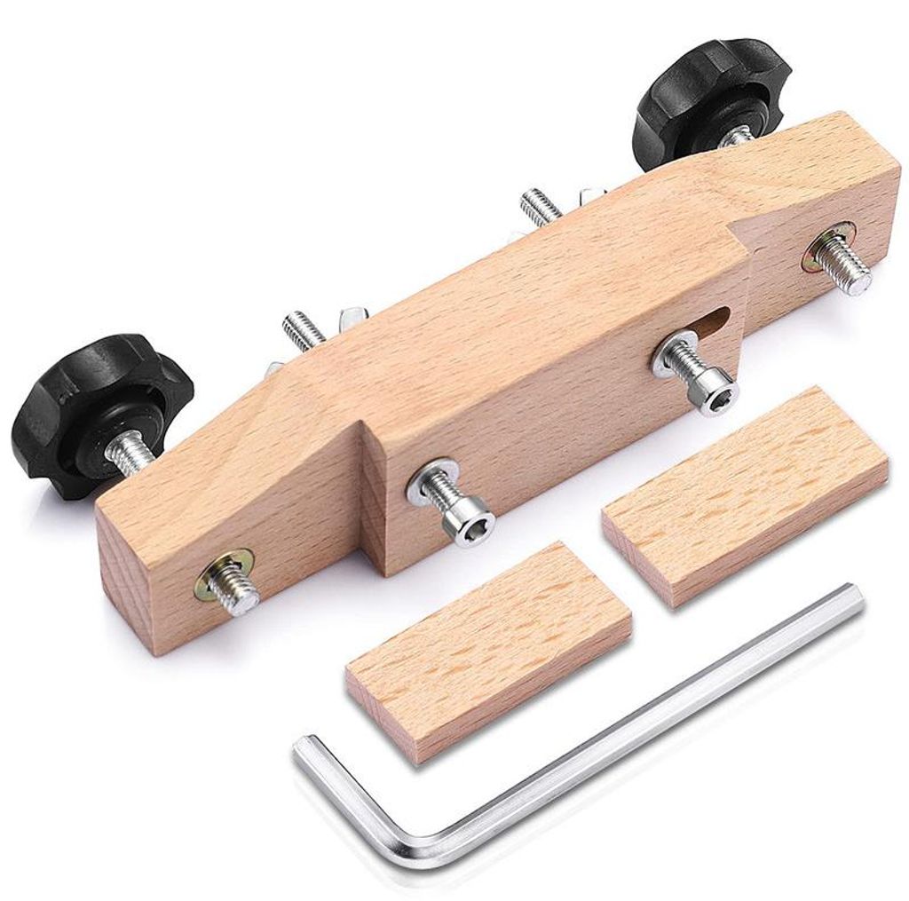 Ahorn-Gitarrensteg-Klemme – mit Korkdichtung & L-Schlüssel, Produktbild 