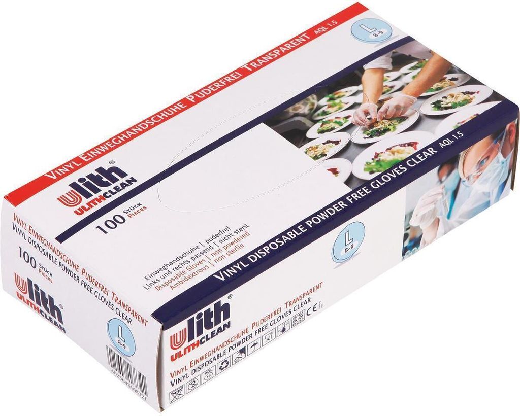Ulith 816.732 (ODER 816.832) 100er Einweghandschuhe Vinyl L Image du produit 