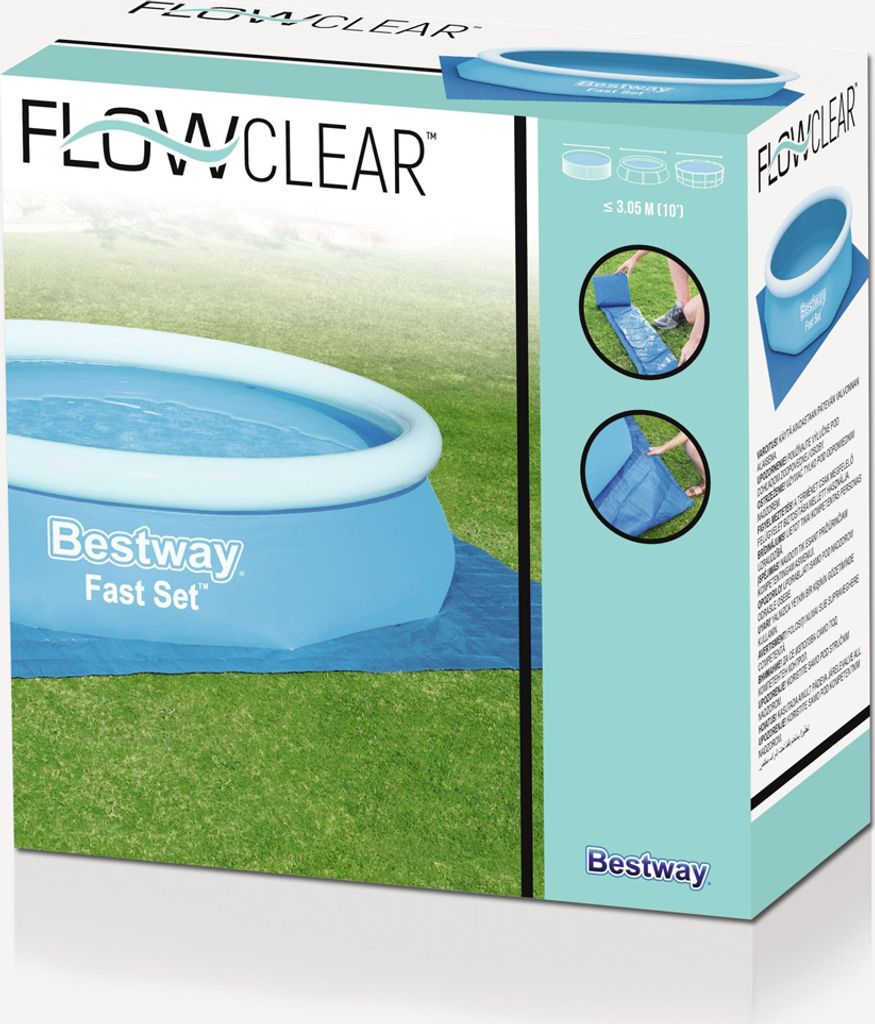 Bestway Pool-Bodenplane Flowclear 335×335 cm Produktbild 