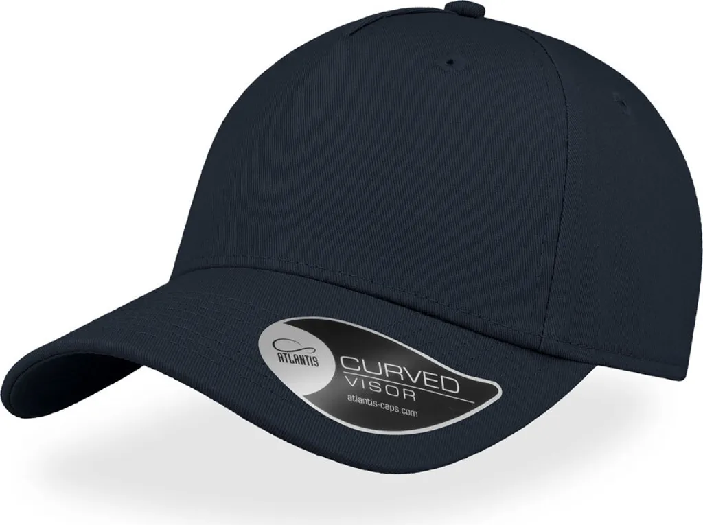 Berretto Atlantis SHOT Blu Navy: 5 Panel Cotton Twill per Custom