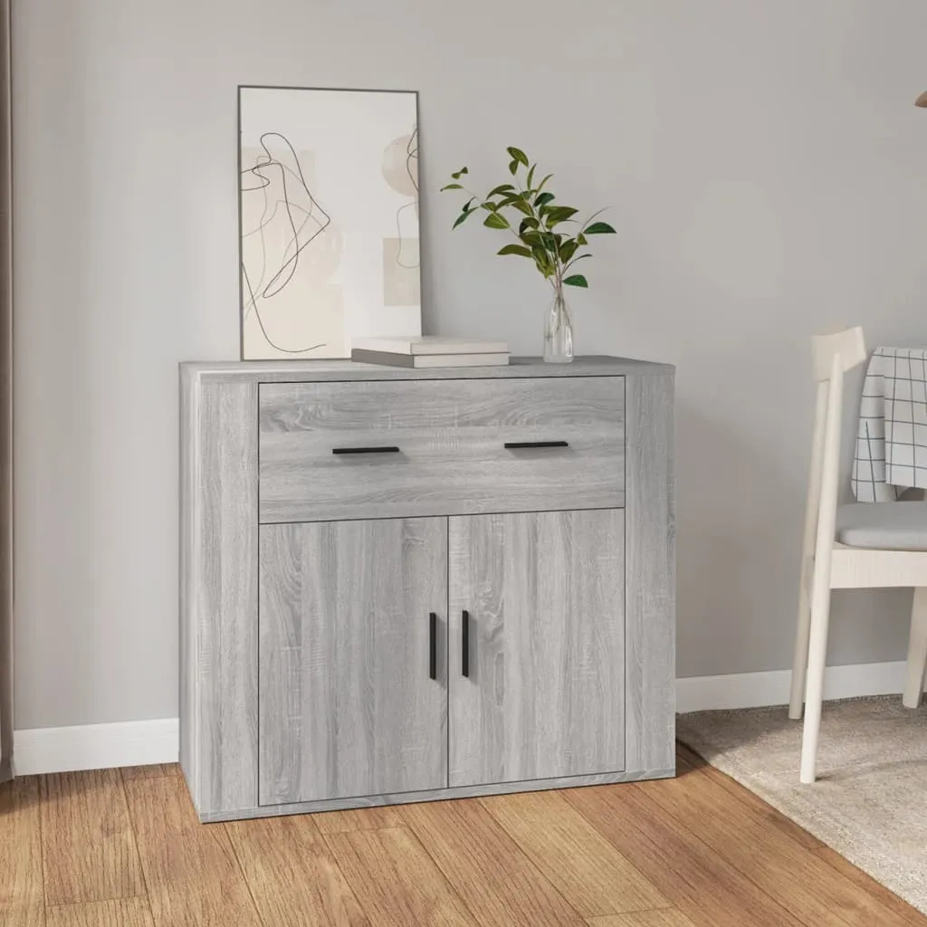 Credenza Moderna Grigio Sonoma 80x33x70 cm | Arredo Minimalista vidaXL