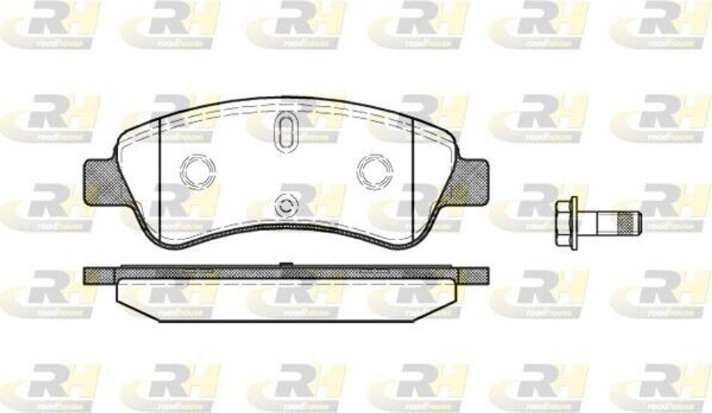 ROADHOUSE Bremsbeläge Satz Vorne Bremsklötze für OPEL Corsa F 2840.10