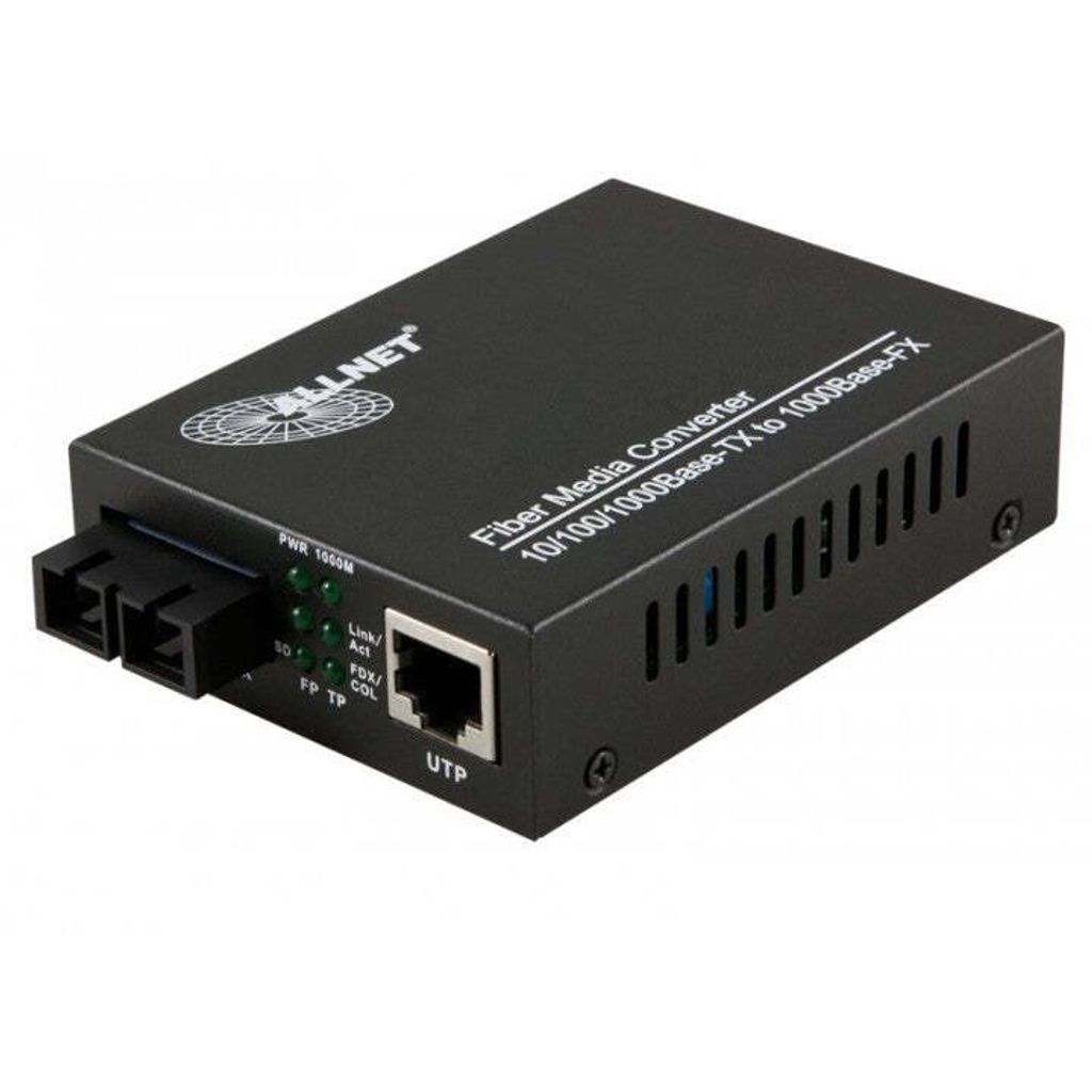 ALLNET ALL-MC105G-SC-SM - Medienkonverter - 1GbE - 10Base-T, 1000Base-LX, 100Base-TX, 1000Base-T - RJ-45 / SC Single-Mo