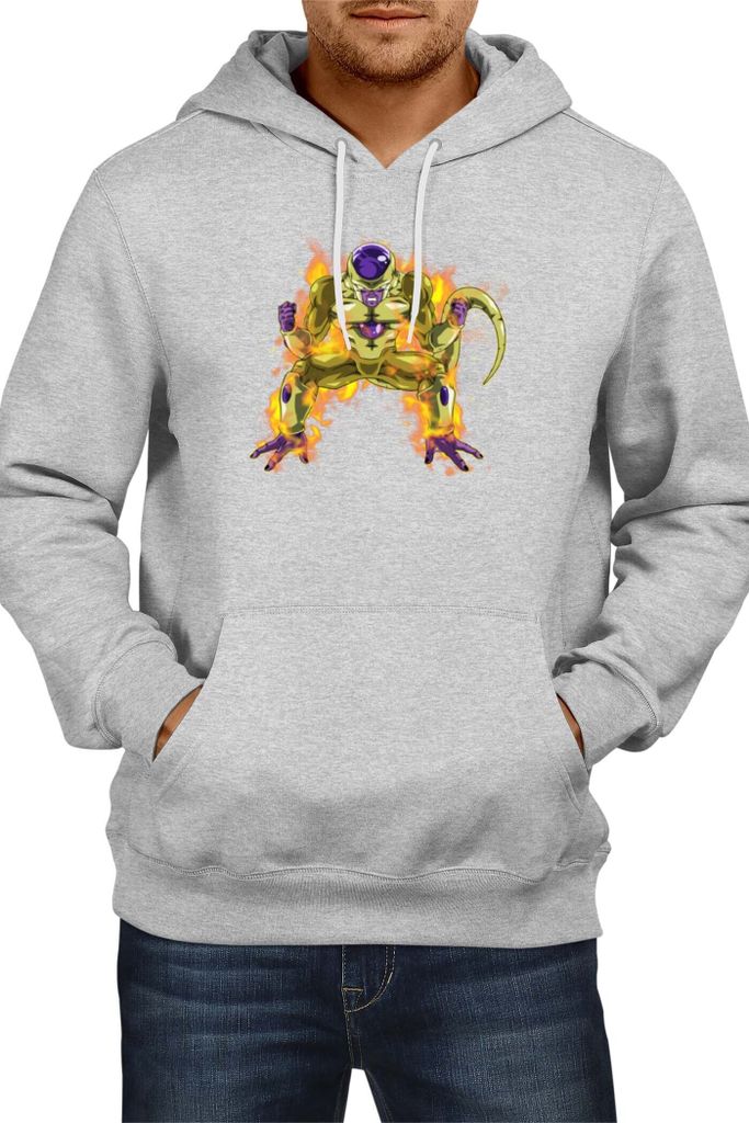 Herren Kapuzenpullover Japan Anime Manga Comics Dragon Anime Manga Ball Z 09, Man S / Grau