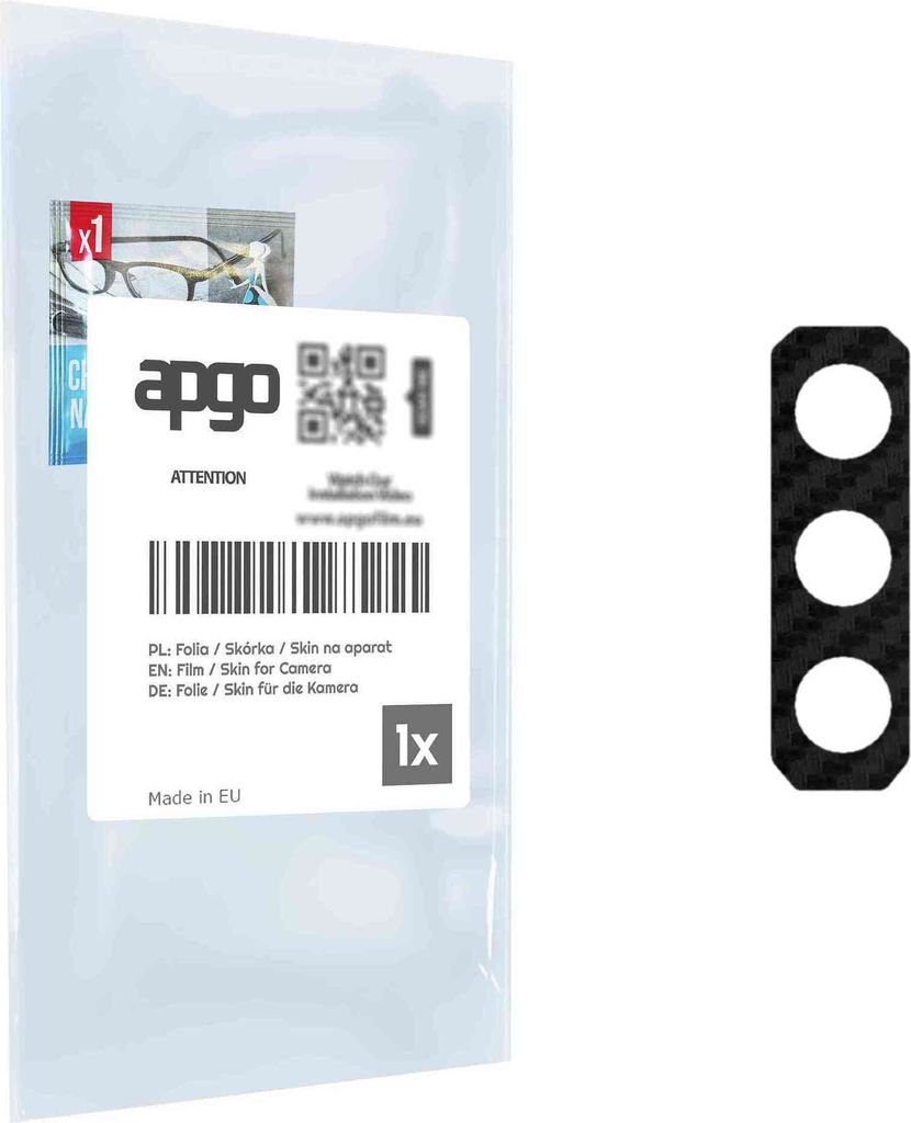 apgo Objektivschutz-Folie, Kameraschutz kompatibel mit Ulefone Power Armor 13, Carbon-Imitation, Rückseite Schutzfolie für Kamera-Insel, Hinten F...