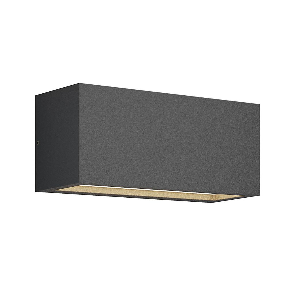 Lucande Außenwandlampe Bente, anthrazit, Breite 25 cm, IP54