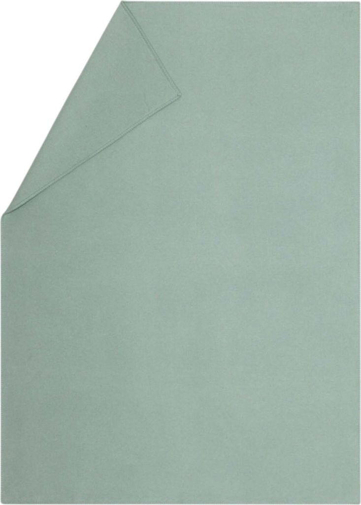 Leichte Kuscheldecke Uni Farbe Glasgrün 140x200cm von David Produktbild 
