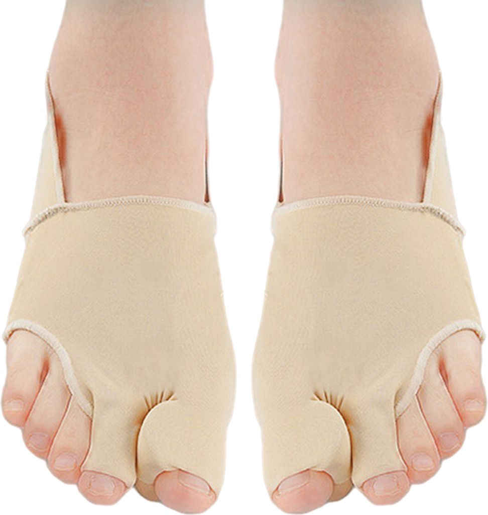 1 Paar Bunion Corrector Kit Lindert Schmerzen Korrigiert die Fußform mit Zehentrenner Hinterfußgurt Unisex Versorgung