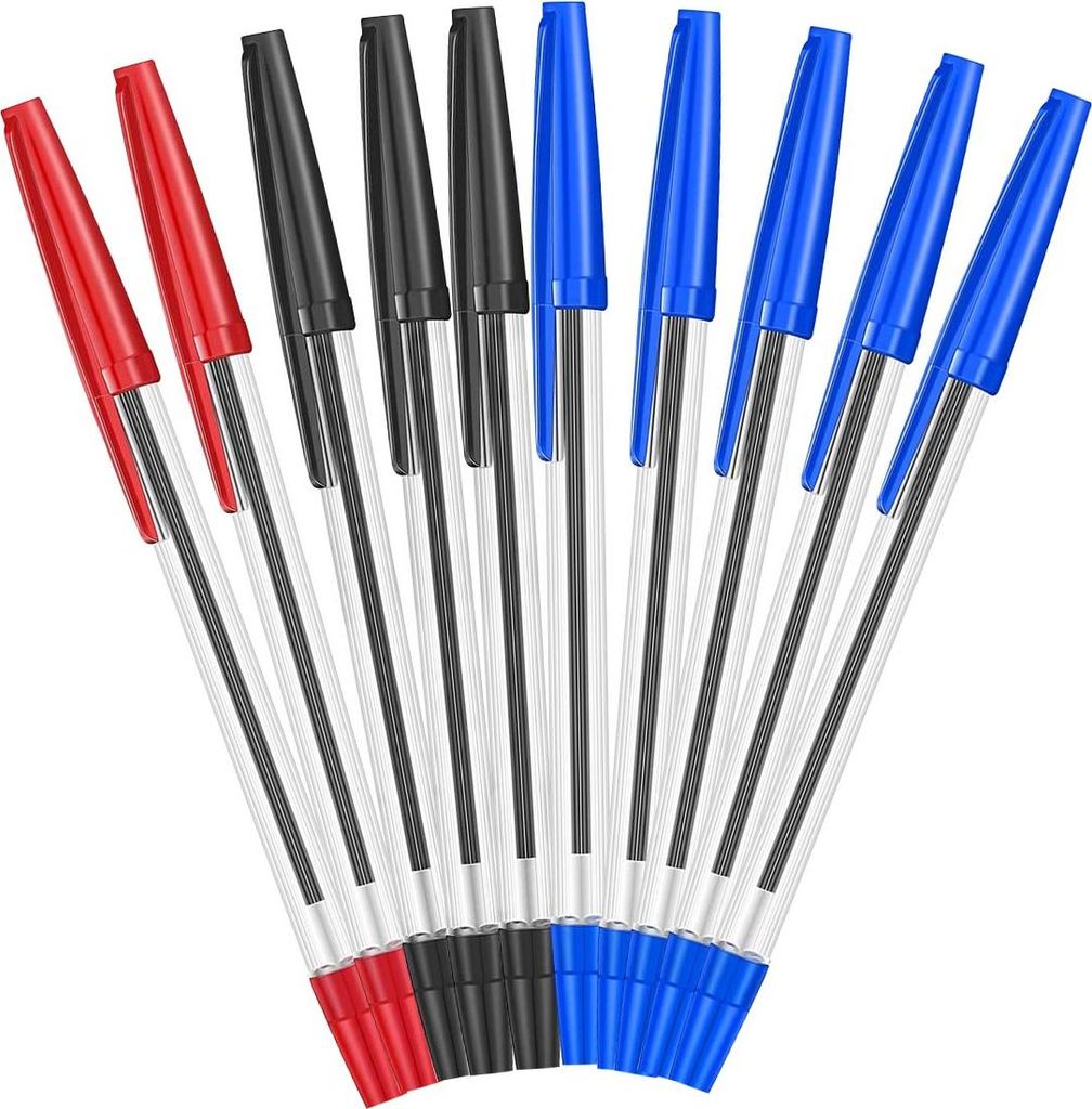 Topwrite - Kugelschreiber Set 10 Stück (Blau/Schwarz/Rot) Produktbild 