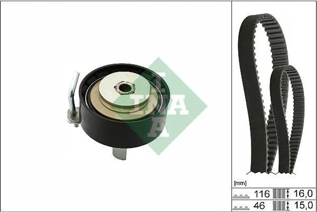 Remplacement courroie distribution Ford Focus et Fiesta kit complet INA