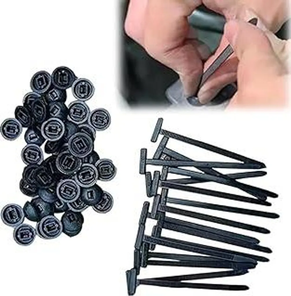 150 Pezzi Fascette con Clip Nylon 66 - Standard Automotive