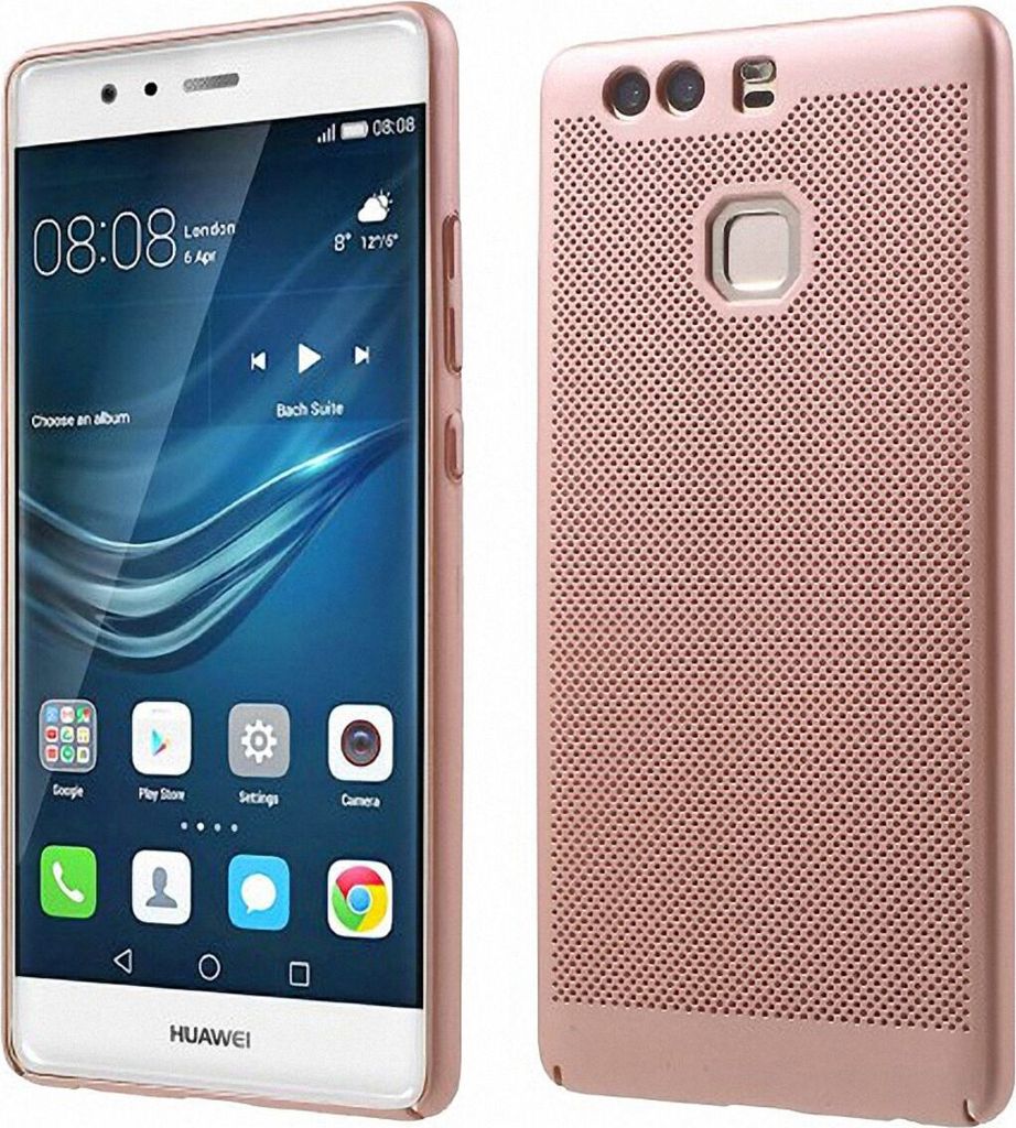 Handy Hülle für Huawei P8 Lite 2017 Schutzhülle Case Tasche Cover Etui Pink