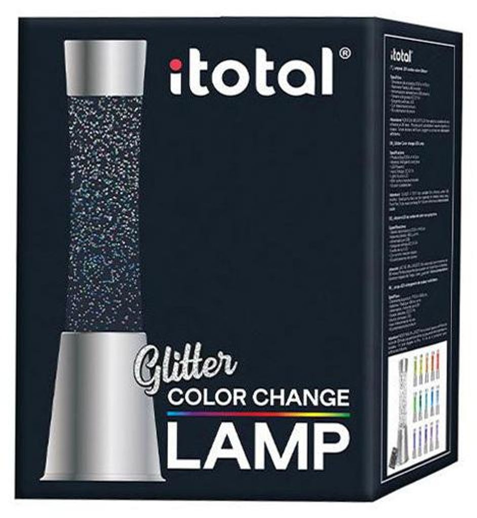 Lampada glitterata con cambio di colore e telecomando Immagine del prodotto 
