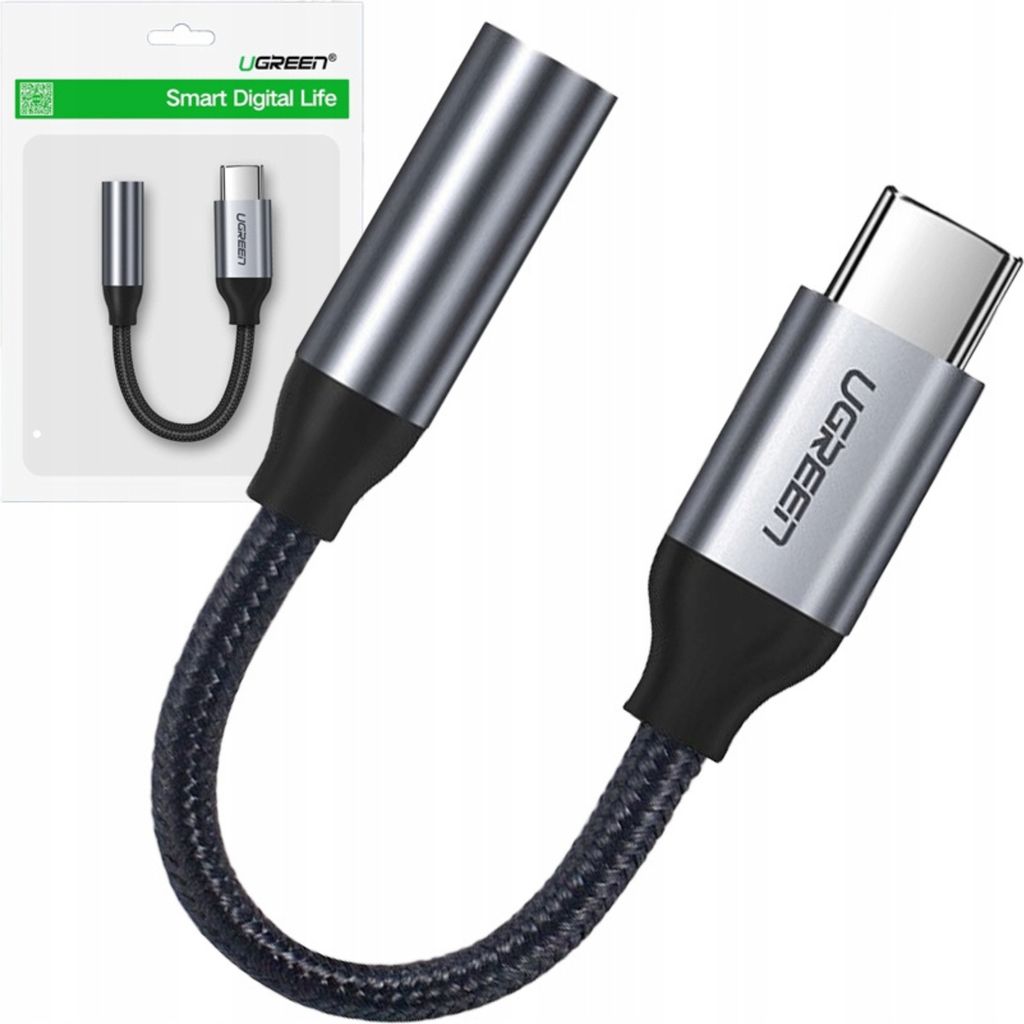 Ugreen 30632, Schwarz, USB C, 3.5mm, Männlich, Weiblich Produktbild 
