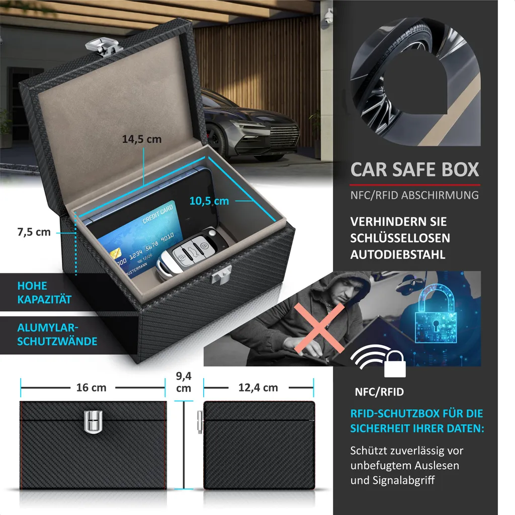 Set Aplic Luxury Protection: Box Faraday e Custodie RFID Premium - 2