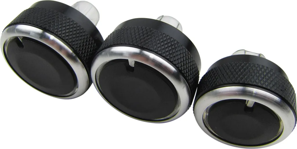Manopole Climatizzatore VW Alluminio - Upgrade Sportivo Chrome per Golf & Polo