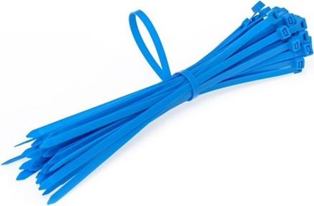 Kabelbinder 370/4,8 mm Blau 100 Stück