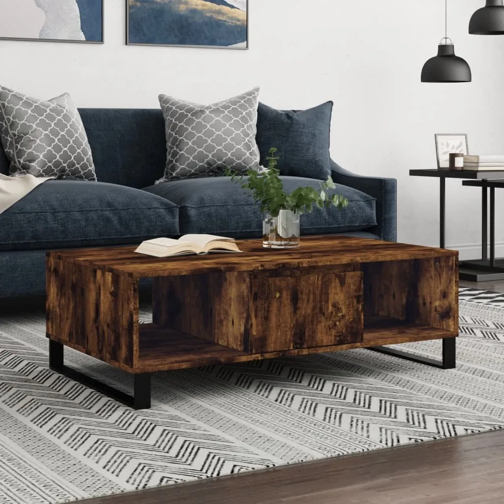 Tavolino Rovere Fumé 104x60x35 cm The Living Store | Design Moderno