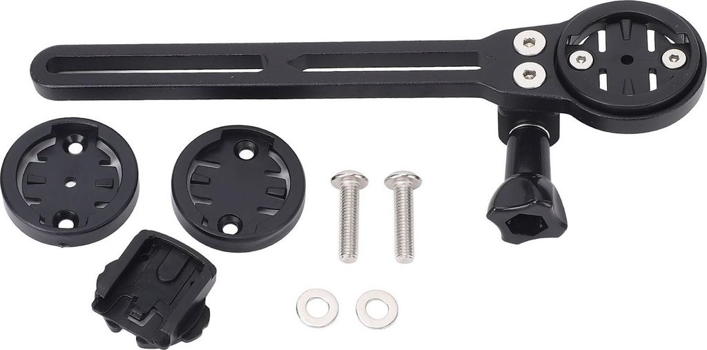 Fahrradcomputermontage 165 mm Aluminiumlegierung vordere Lenker -Radfahrerhalter mit Kameraadapter