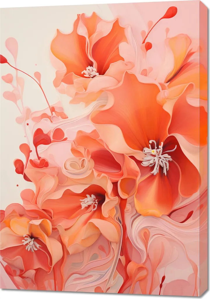 Grande Affiche Murale Passion Fluide 70x100 cm pour Salon Moderne