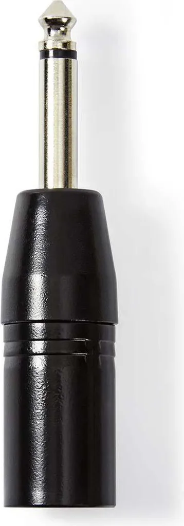 Adattatore XLR per Microfono e Mixer | Jack 6,35mm | Metallo Nero