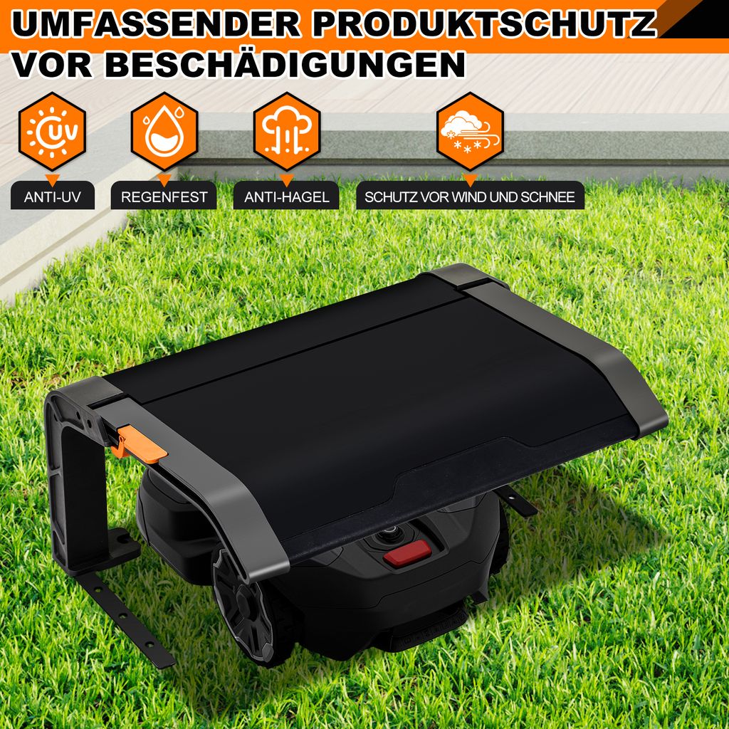Abdeckhaube Motorrad Rasenmäher Garage Premium Mähroboter Dach Haube Robotermäher Klappbar Klappbarer Rasenmäher Unterstand Dach Abdeckung
