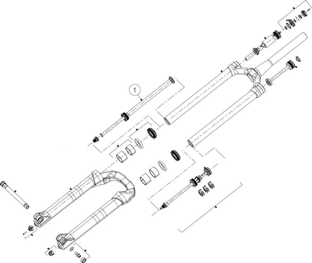 Suspension VTT Manitou Mattoc Pro 26/27,5 - Amortisseur haute qualité