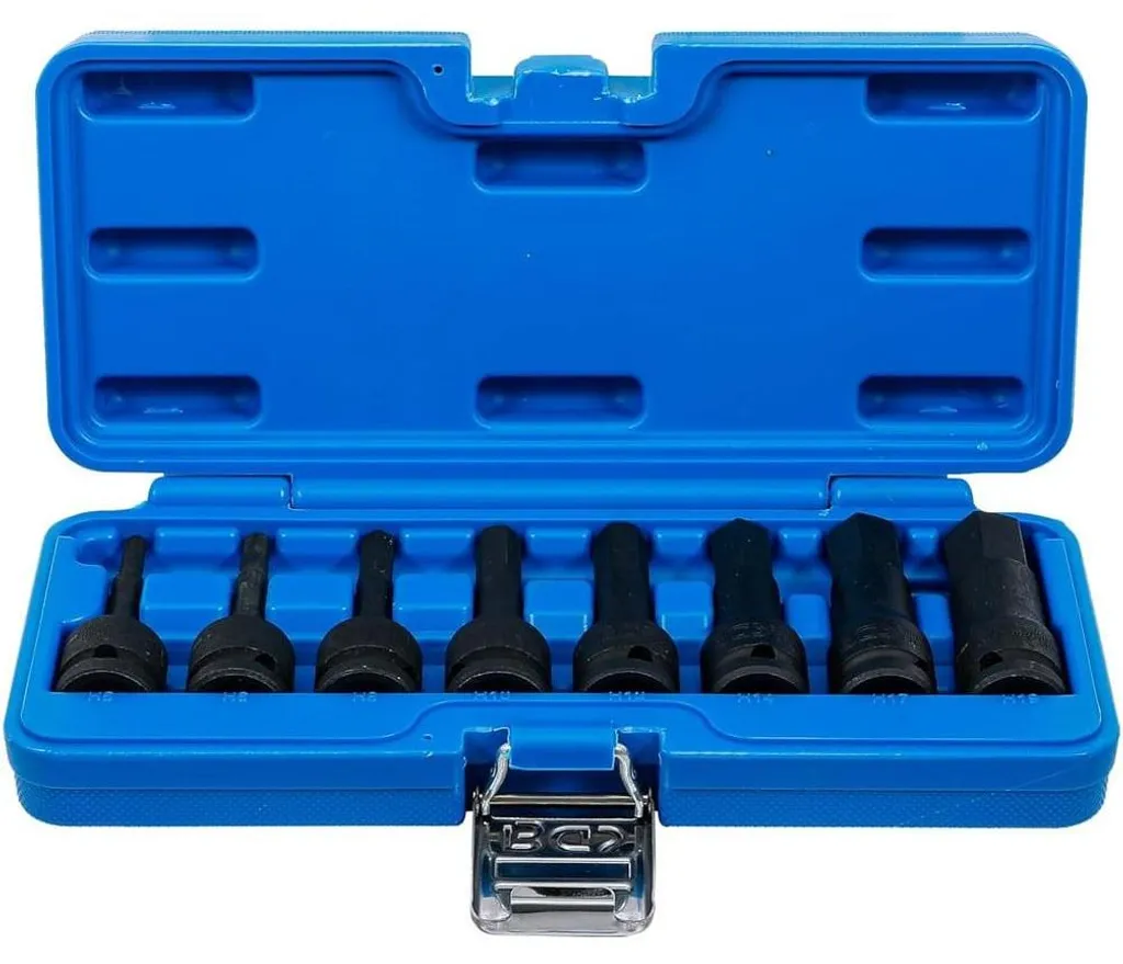 Douilles Embouts à Choc 1/2 pour Mécanique Auto Six Pans 5-19 mm D-Work