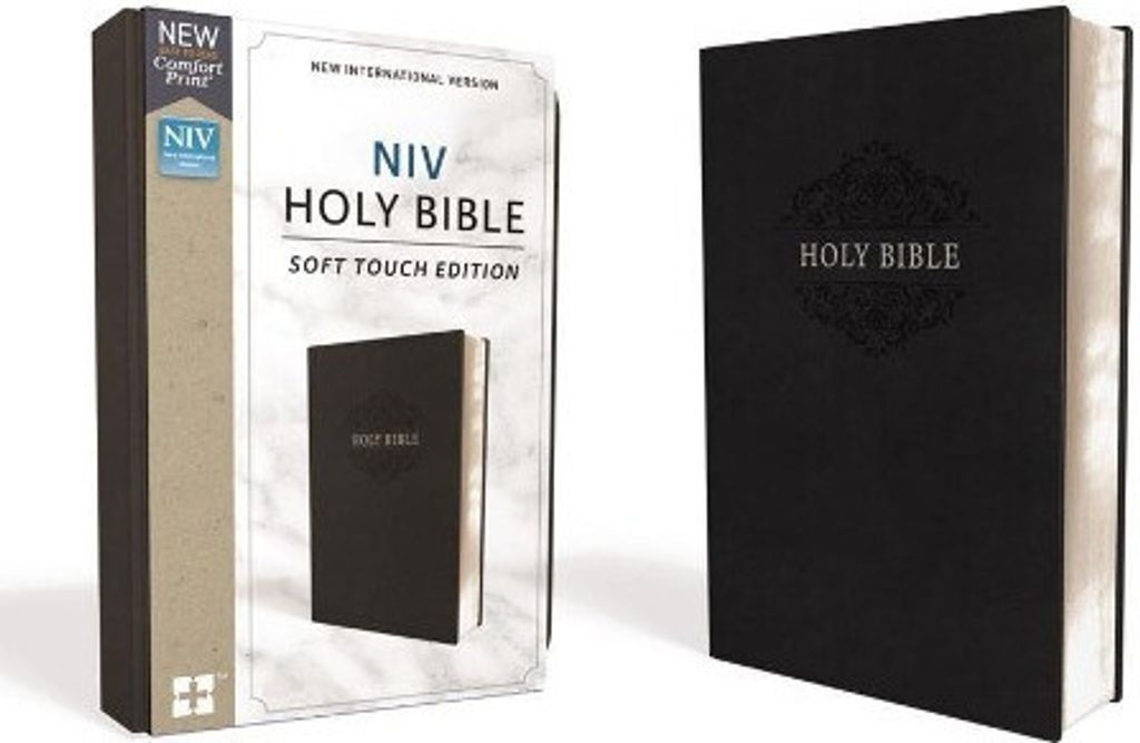 NIV, Holy Bible, Soft Touch Edition, Imitation Leather, Black, Comfort Print
