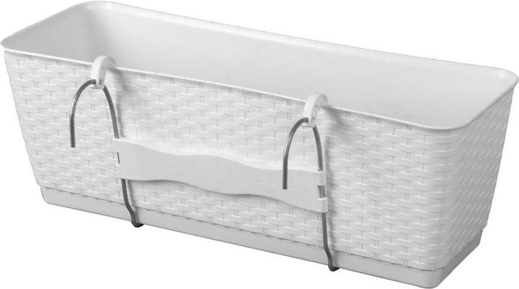 PROREGAL Blumentopf Hülle Retro PW 500, weiß