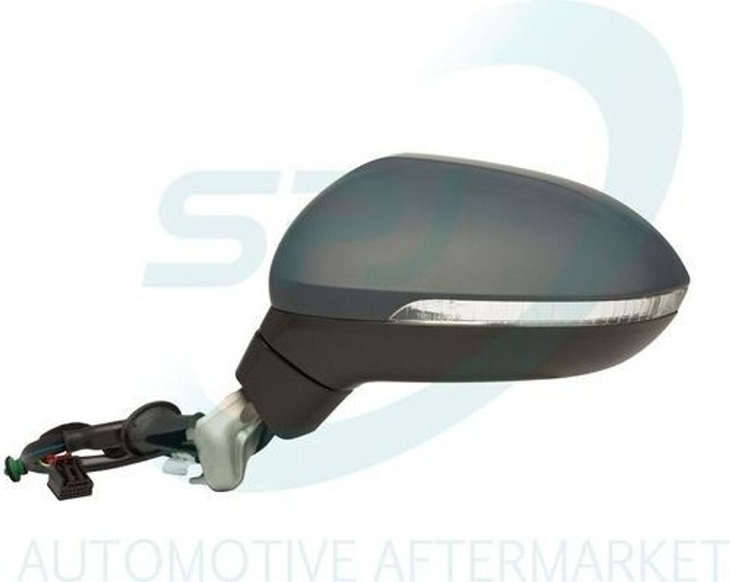 SPJ E-3301 Außenspiegel Seitenspiegel Links für VW Passat Variant (3G5, CB5) Asphärisch mit Abblendung Beheizt Grundiert Elektrisch