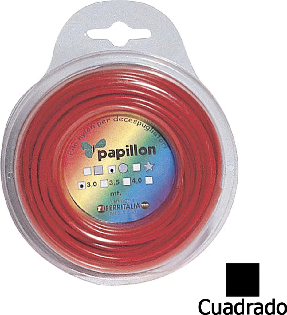 Fil de débroussailleuse carré 4,0 mm x 31 m haute résistance nylon