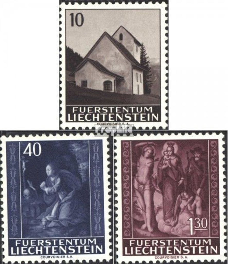 Briefmarken Liechtenstein 1964 Mi 445-447 (kompl.Ausg.) postfrisch Weihnachten