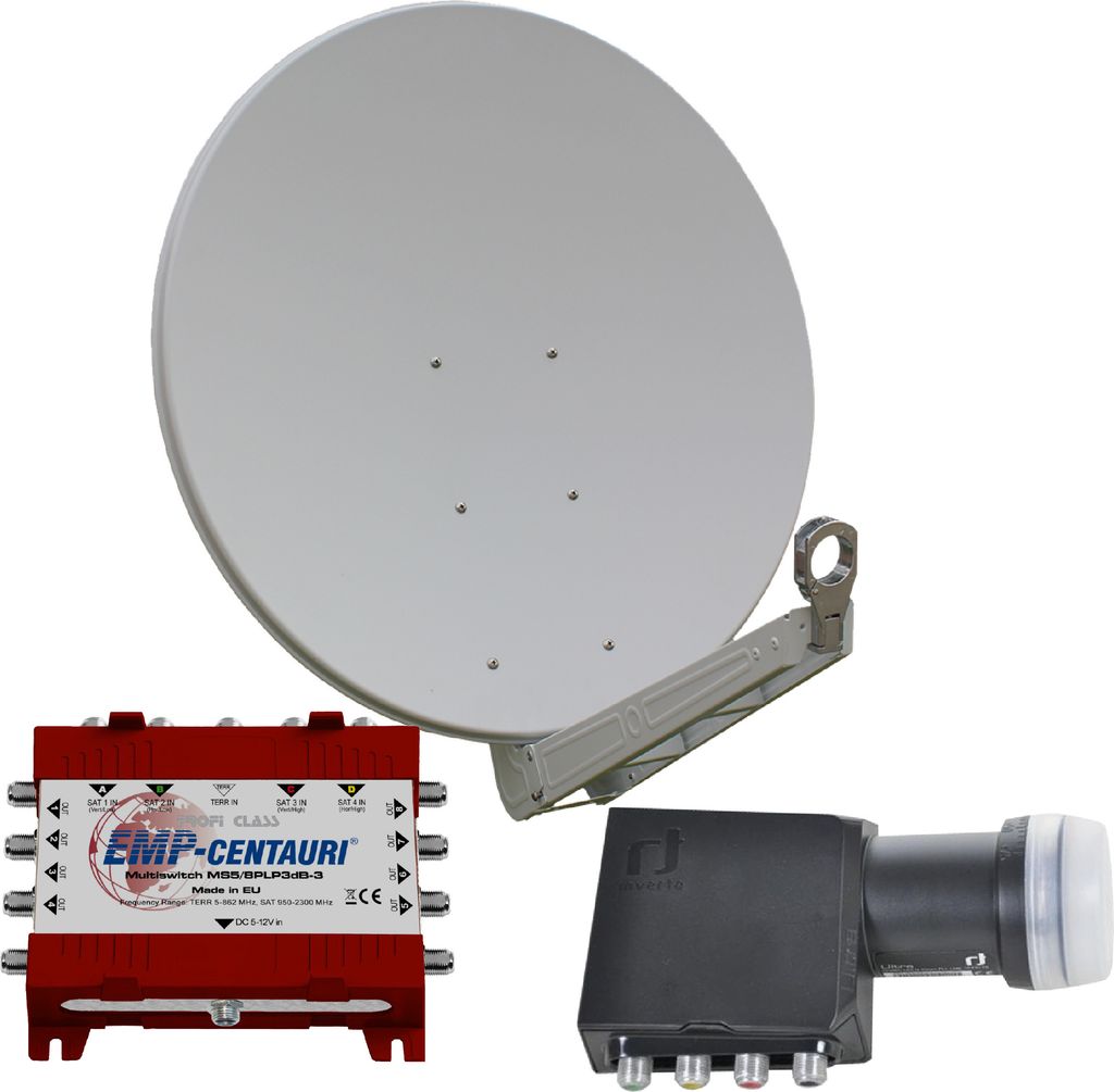 Gibertini OP 85 SE - Alu-Antenne - weiß - 8 Teilnehmer