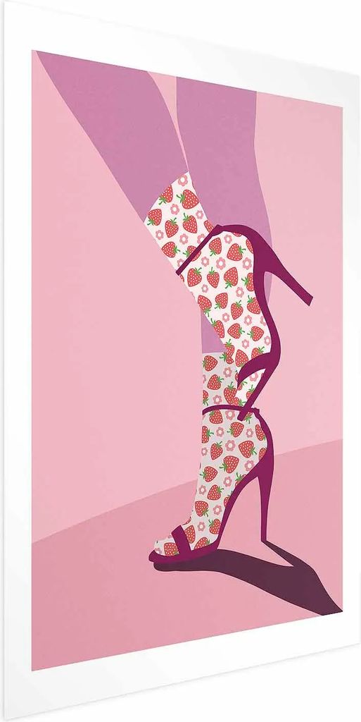 Posterpapier Poster - Strawberry Socks 21x30 cm Menschen h-A-0142-ao-a