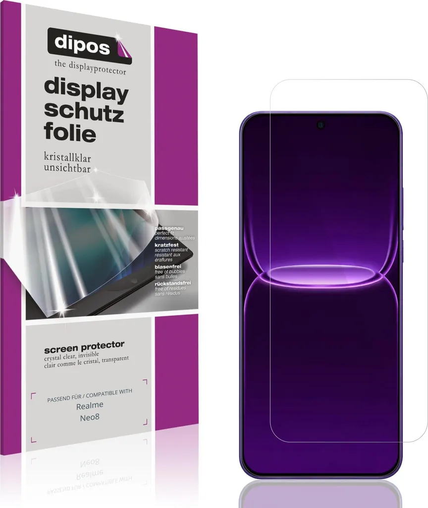 Proteggi il Realme Neo8 dei tuoi cari - 4 Pellicole dipos Crystal