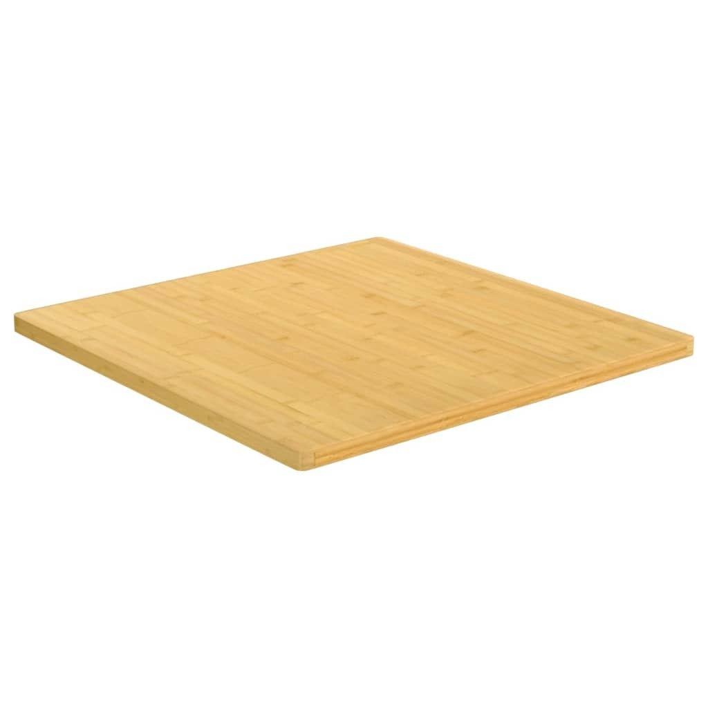 vidaXL Tischplatte 80x80x2,5 cm Bambus Produktbild 