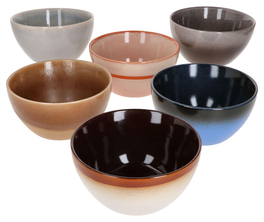 Earth 6er Set Bowl-Schale 450ml Müsli-Schüssel Produktbild 