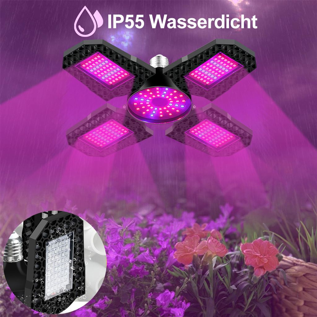 150W 240LEDs E26/E27 Vollspektrum LED Pflanze Grow Lampe Produktbild 8
